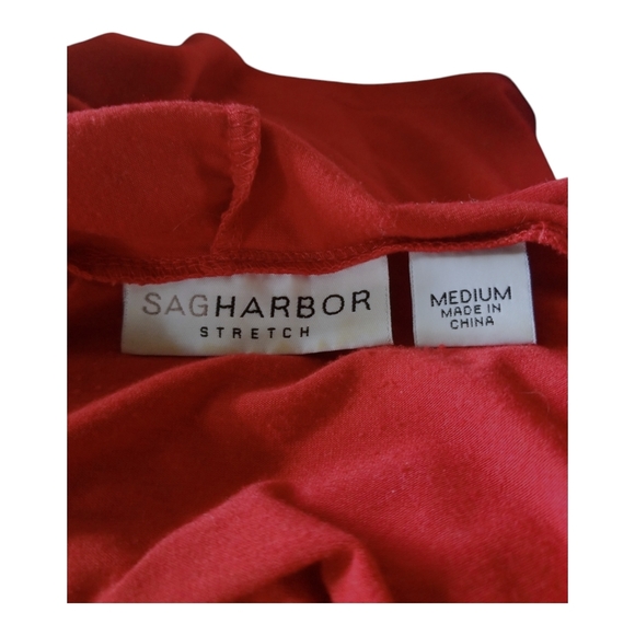 Sag Harbor Embellished Cami-Look Red Blouse Attached to Short Sleeve Jacket - Picture 2 of 7